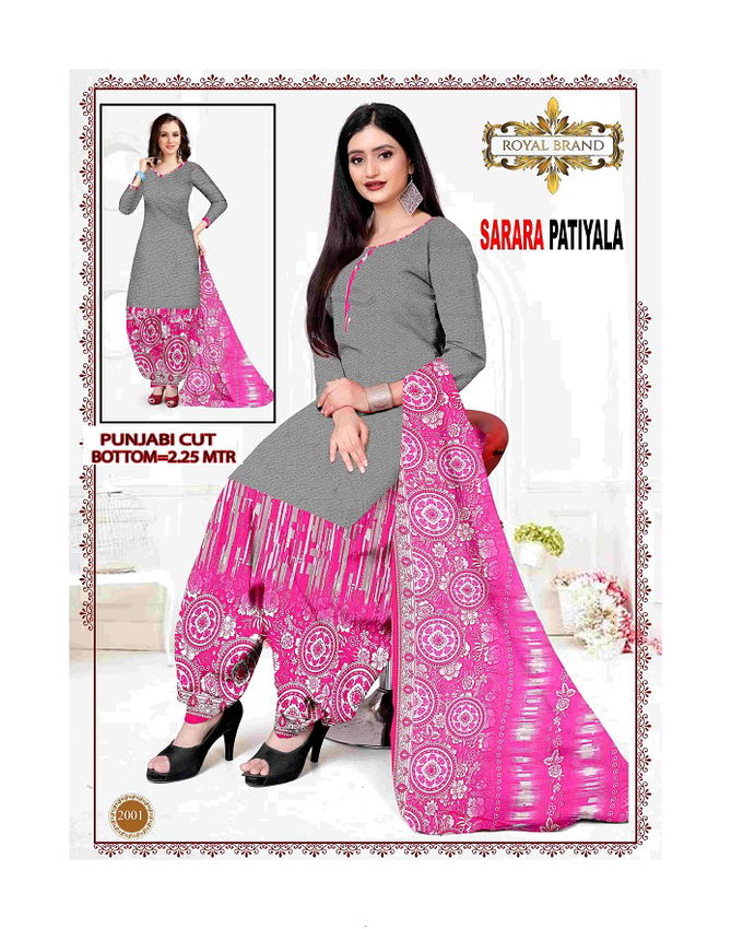 Royal Sarara Patiyala 1 Indo Casual Daily Wear Printed Cotton Dress Material Collection